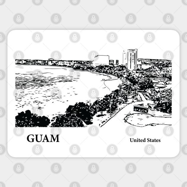 Guam Sticker by Lakeric